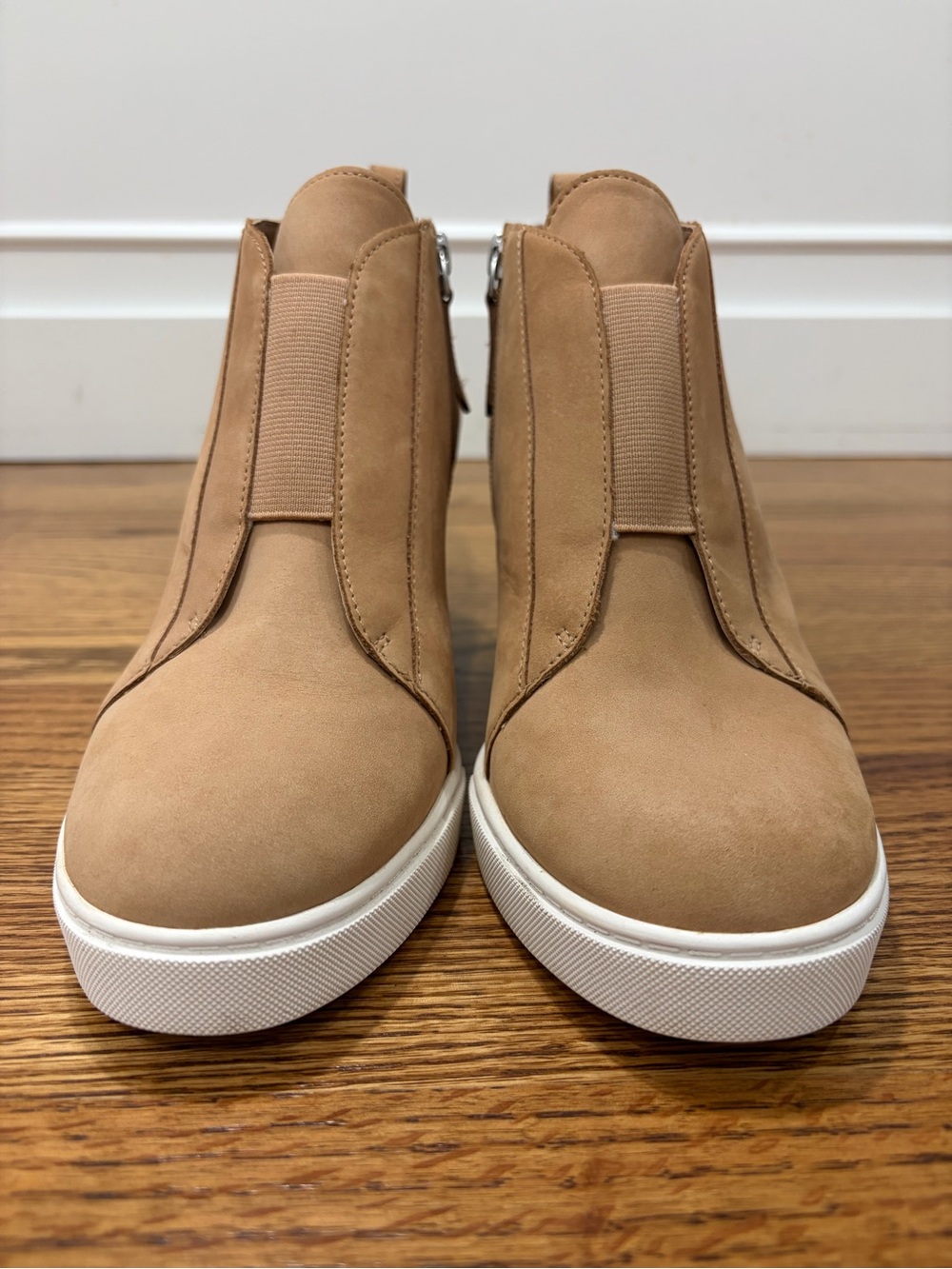 Linea Paolo Suede Wedge Heel Sneaker Bootie Felicia (7) - Picture 5 of 12